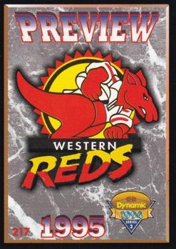 1994 Dynamic Rugby League Series 2 #217 Preview - Western Reds Front